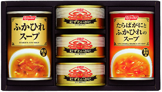 蟹缶(カニ缶) ふかひれスープセット